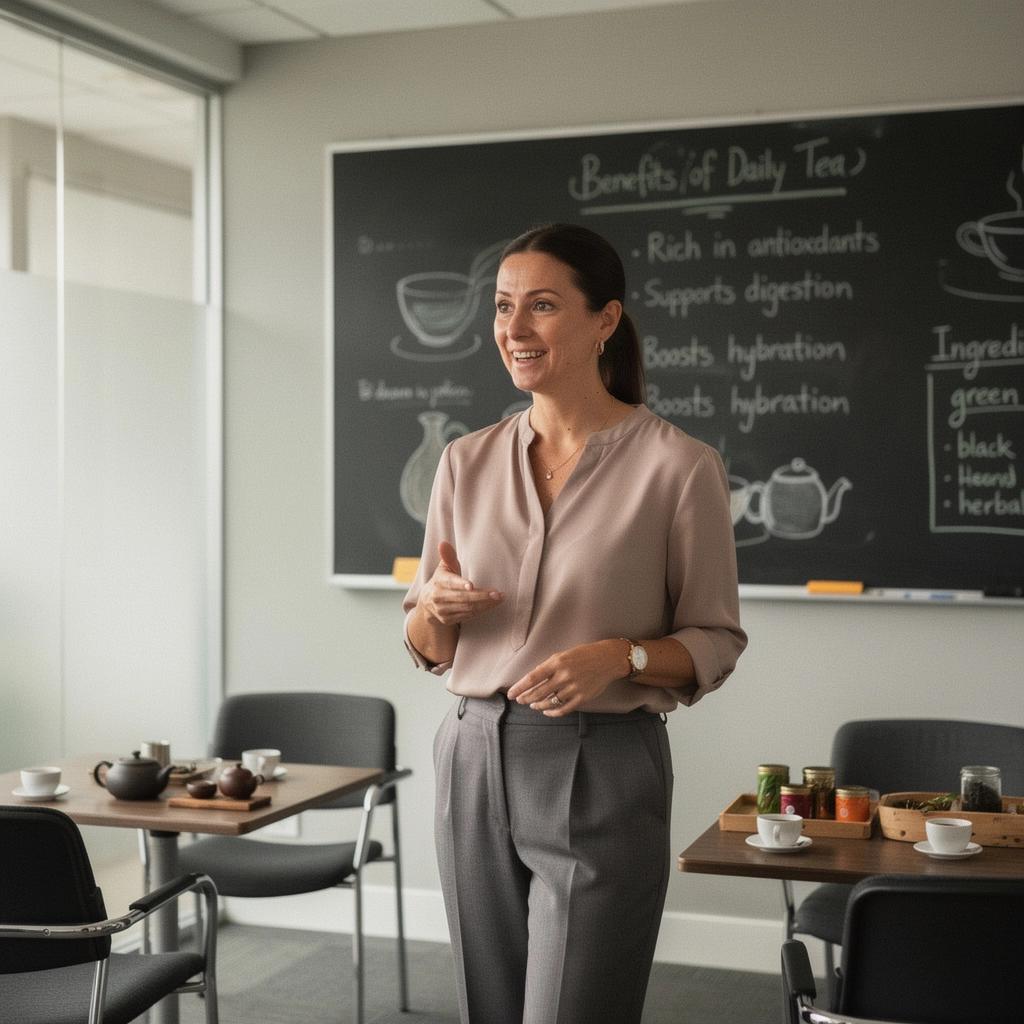 Fekete tea gőzölgő csészében, gazdag ízvilággal és energikus hatással.